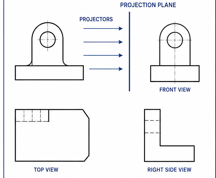 First Angle Drawing Views